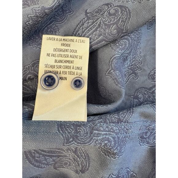 Robert Graham HAYSTACK Blue Paisley Classic Fit Button Up Long Sleeve Men’s L - Picture 4 of 16